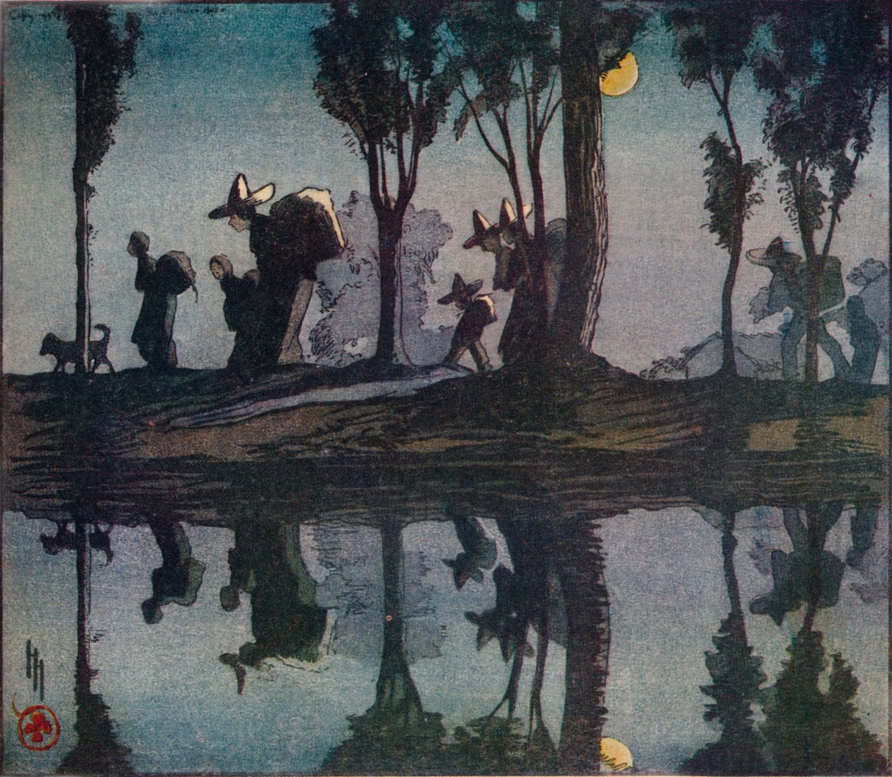 Reflexões, 1912 de Helen Hyde