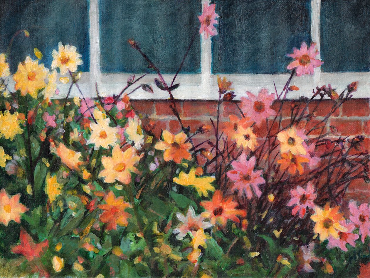 Dahlias, 2022 de Helen White