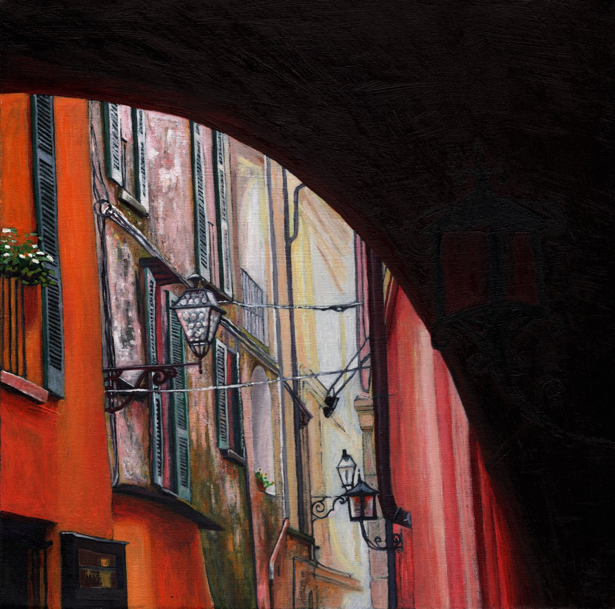 Menaggio lanternas, 2012, de Helen White