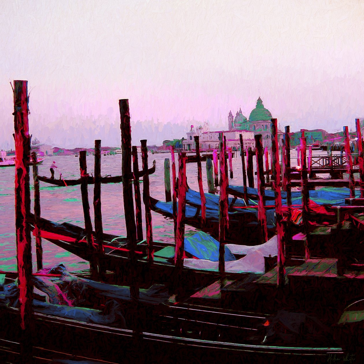 Pôr-do-sol veneziano, 2018 de Helen White