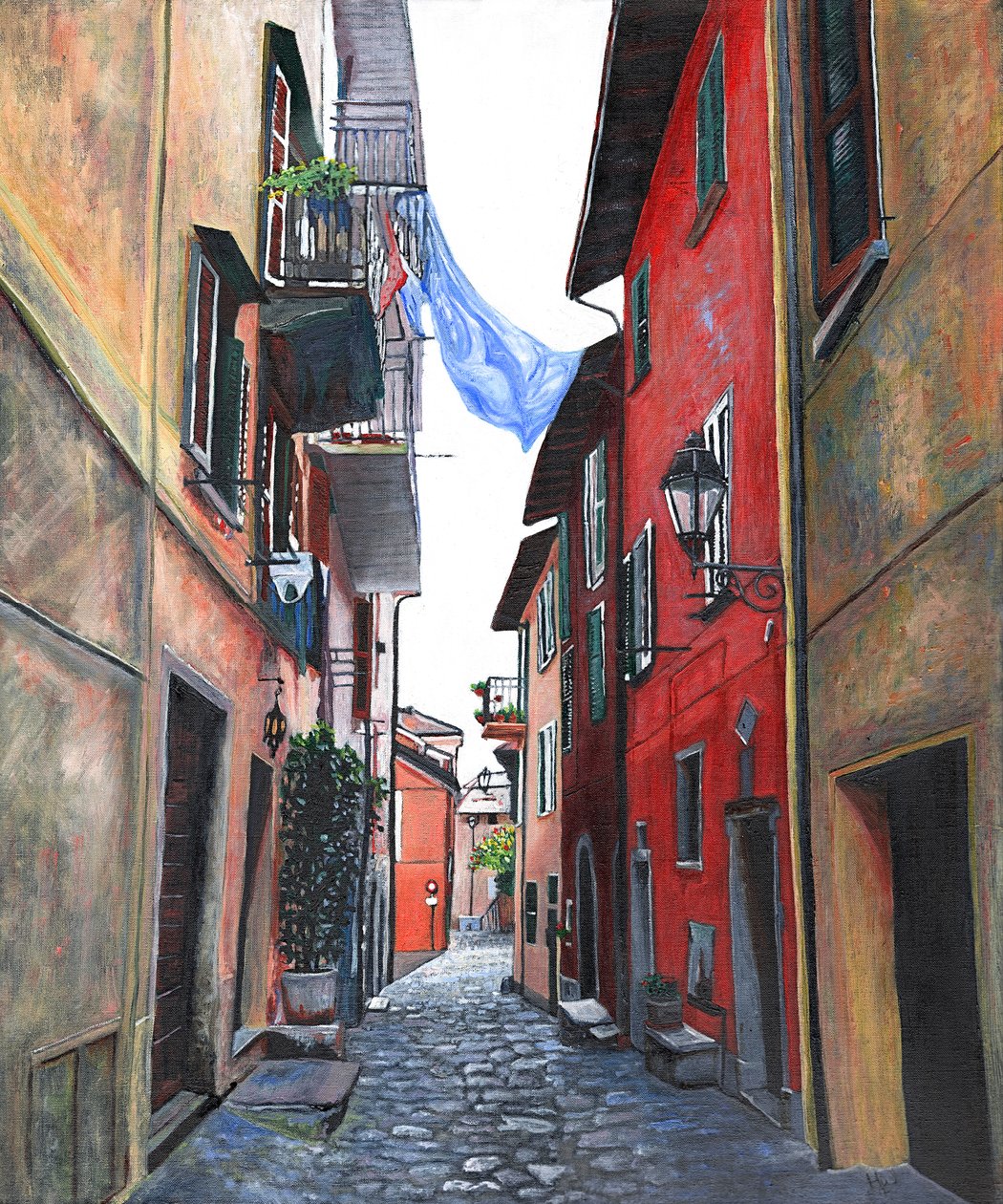 Dia de Lavagem, 2012 (óleo sobre tela) de Helen White
