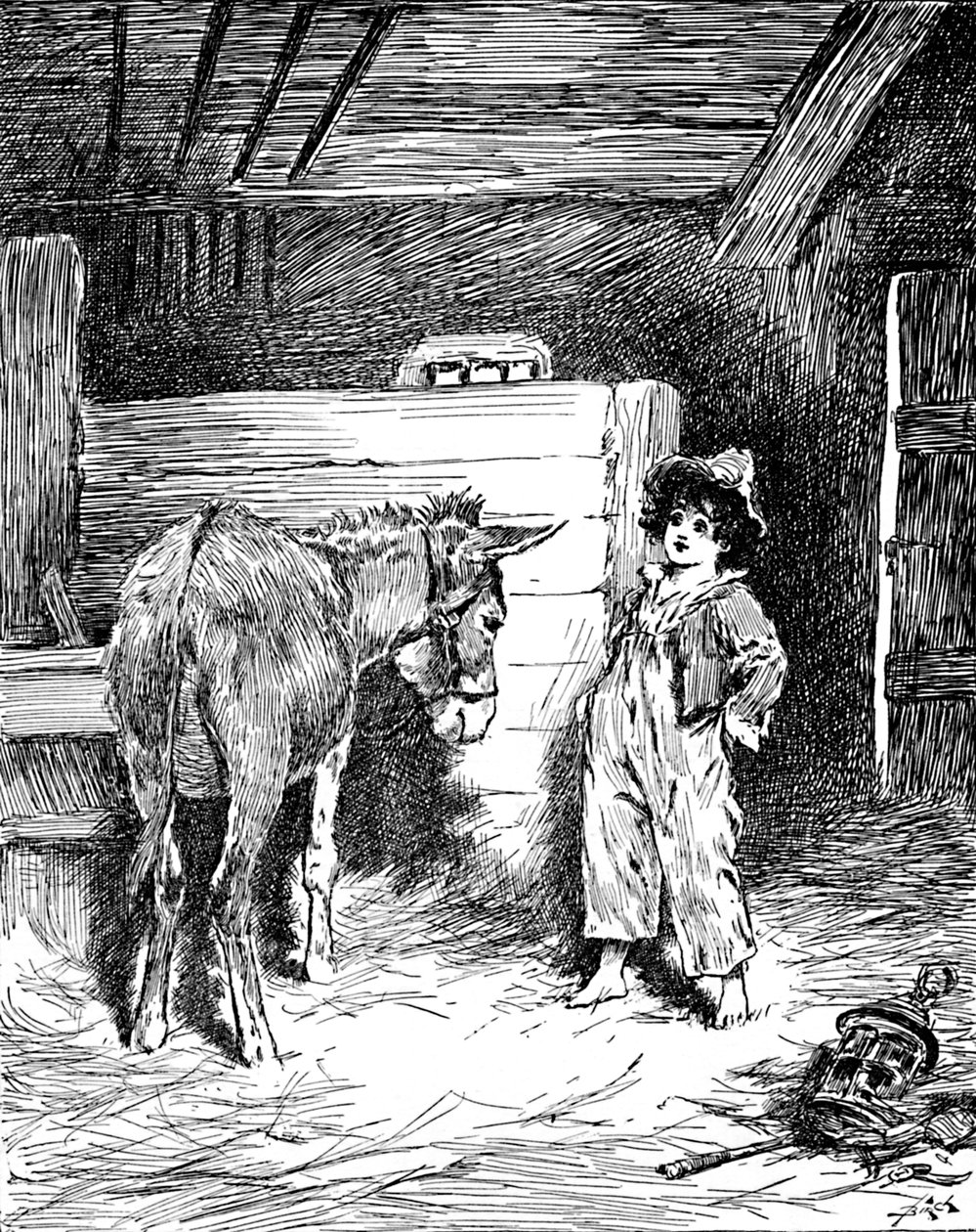 Piccino e seu amigo o burro, c1900 de Helena J. Maguire