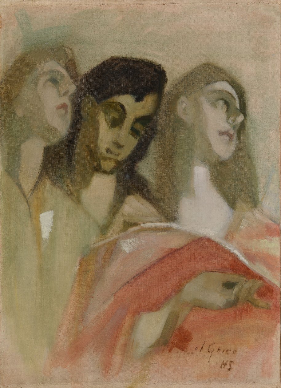 «Fragmento de Anjo», segundo El Greco de Helene Schjerfbeck