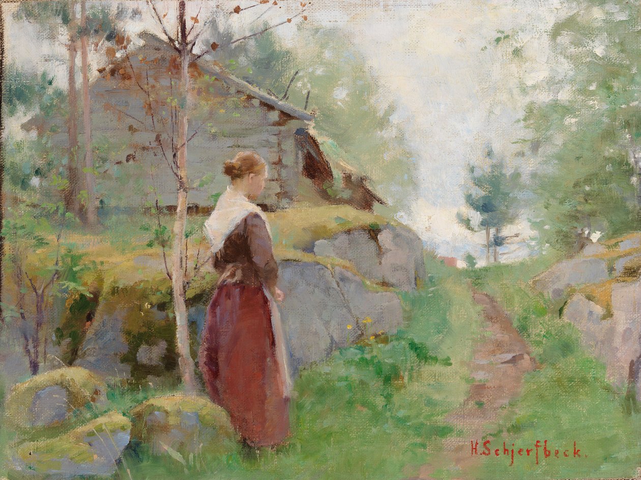 A rapariga de Barösund de Helene Schjerfbeck