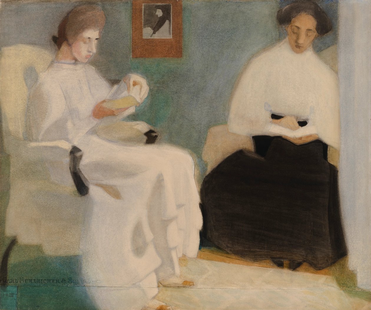 Meninas lendo, 1907. de Helene Schjerfbeck