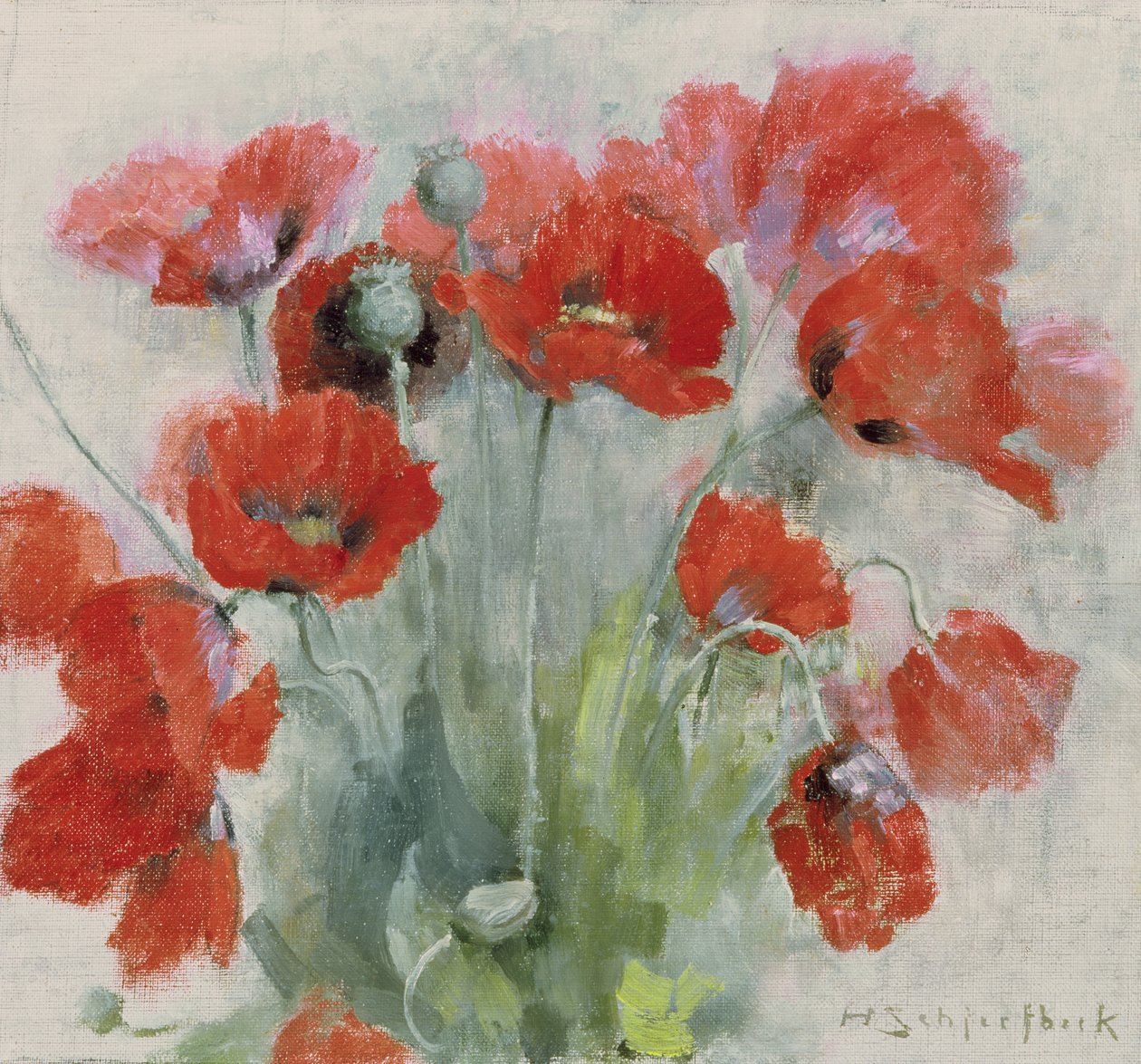 Papoilas de Helene Schjerfbeck