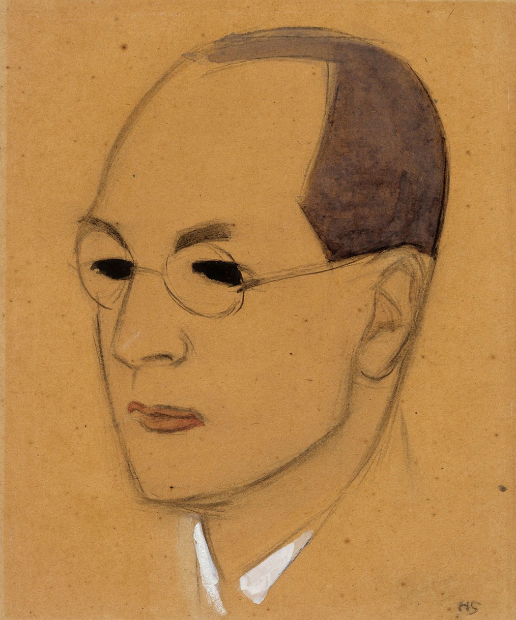 Retrato de Jalo Sihtola, esboço de Helene Schjerfbeck