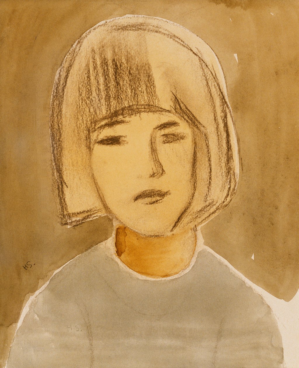 Retrato de uma rapariga de Helene Schjerfbeck
