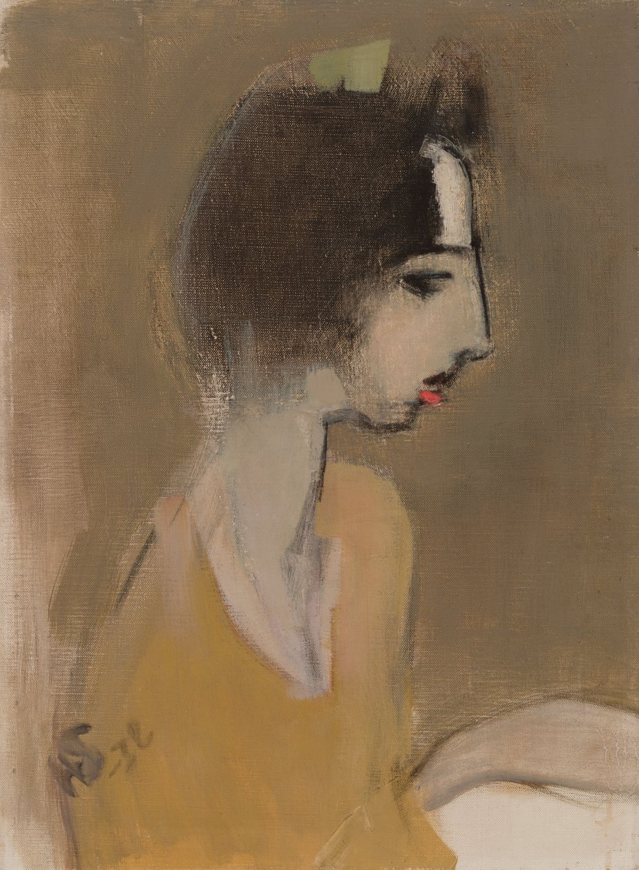Perfil de uma mulher (de memória) de Helene Schjerfbeck