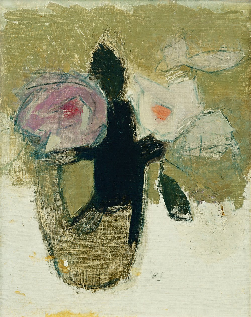 Rosas Vermelhas num Vaso de Helene Schjerfbeck