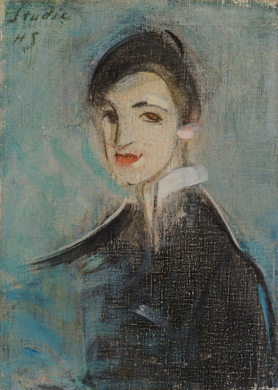 Cantora de preto de Helene Schjerfbeck