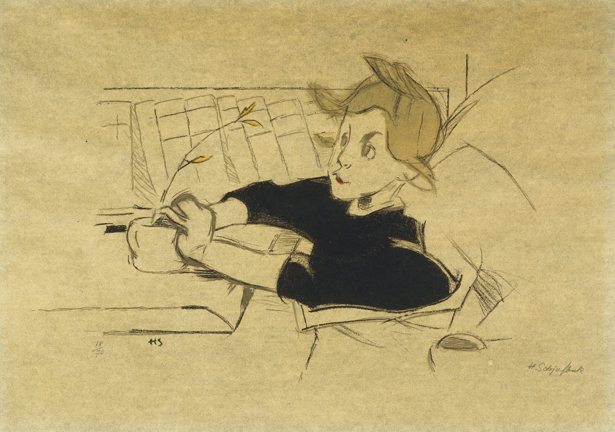 O Convalescente; Konvalescenten de Helene Schjerfbeck