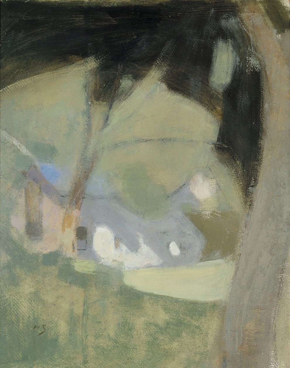 A Antiga Composição da Cervejaria, 1918. de Helene Schjerfbeck