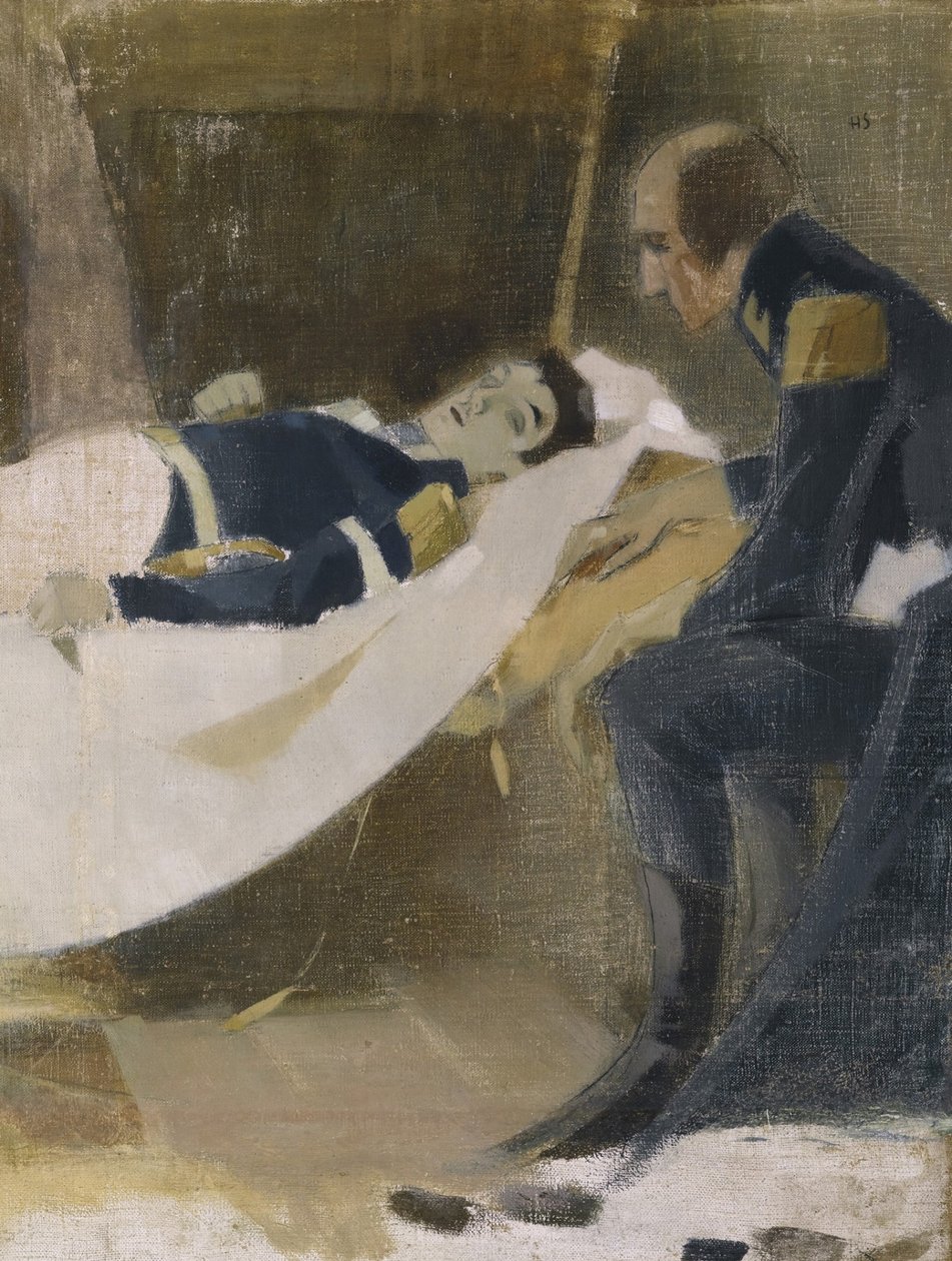 A morte de Wilhelm von Schwerin, 1927 de Helene Schjerfbeck