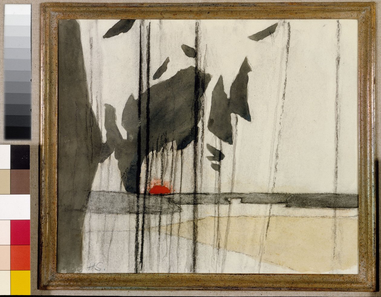 Árvores e pôr do sol, Hiidenvesi de Helene Schjerfbeck