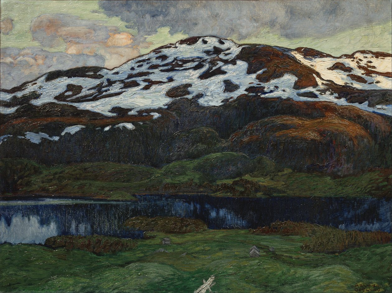 Uma noite de verão por Kallsjön de Helmer Osslund