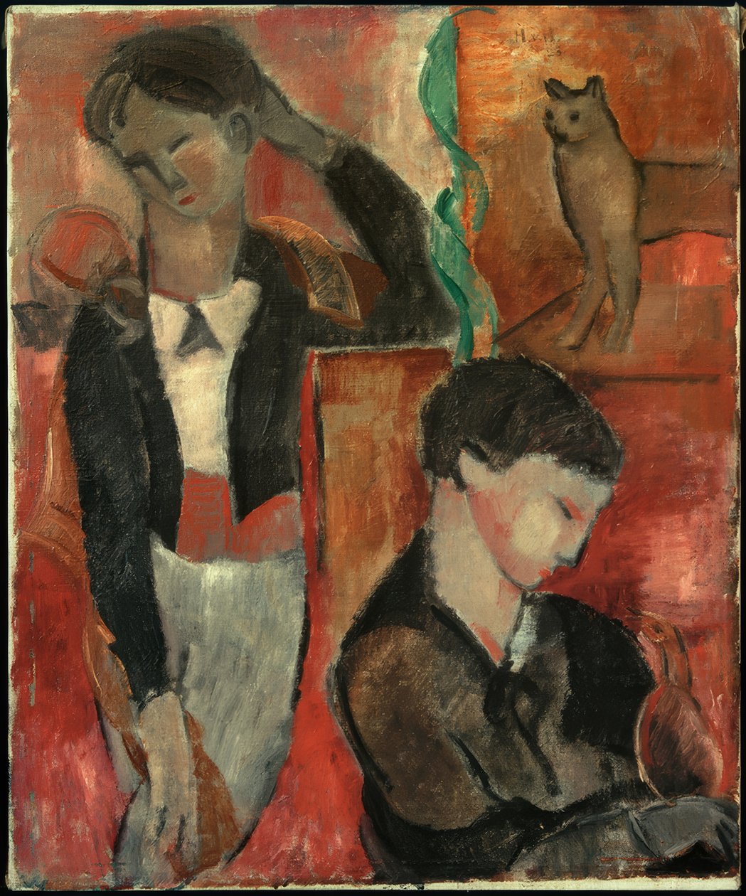 Dois filhos, um gato e um pássaro de Helmut Kolle