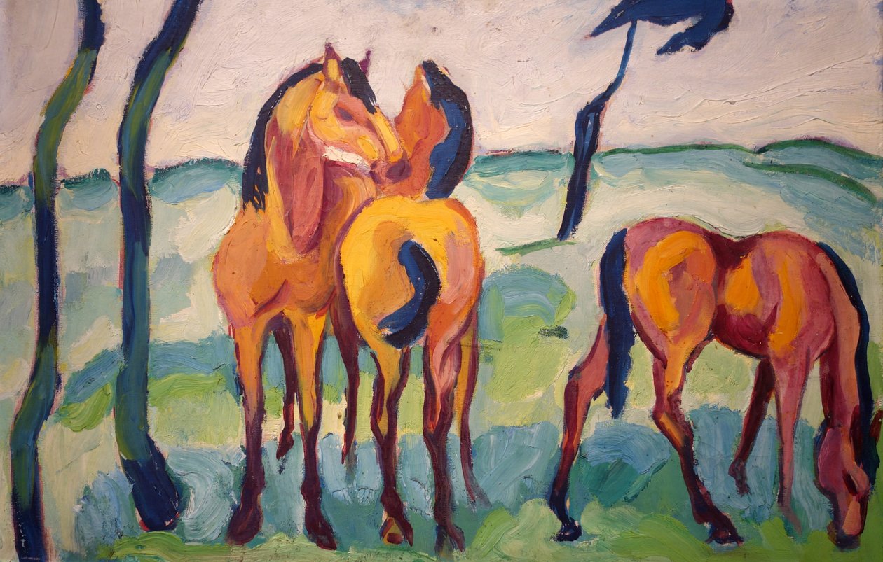 Três cavalos de Helmuth Macke
