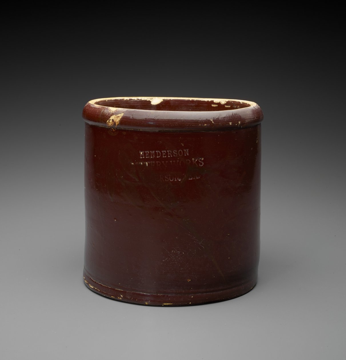 Jarra, c. 1890-1894 (grés vidrado) de Henderson Pottery Works Henderson Pottery Works