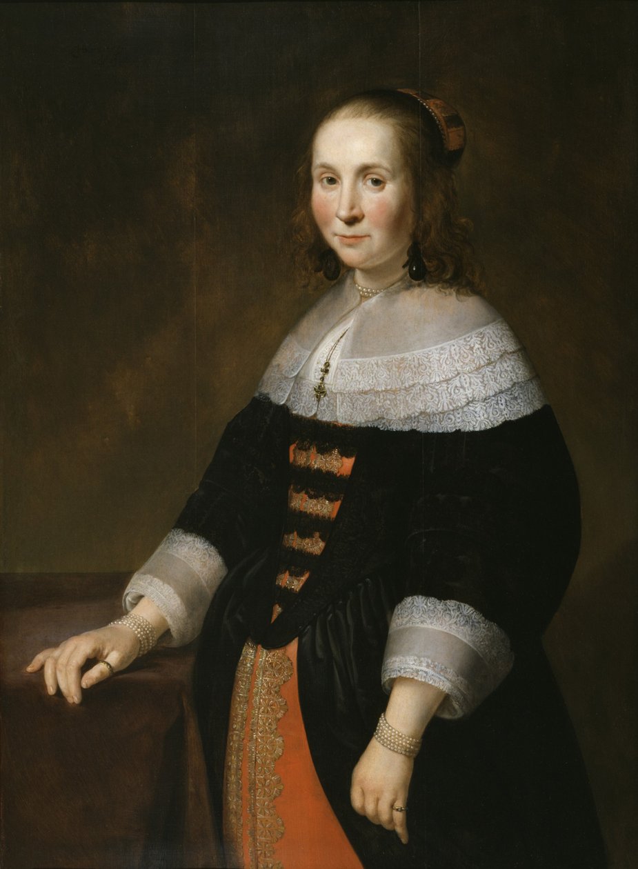 Retrato de uma mulher, 1647 de Hendrick Bloemaert