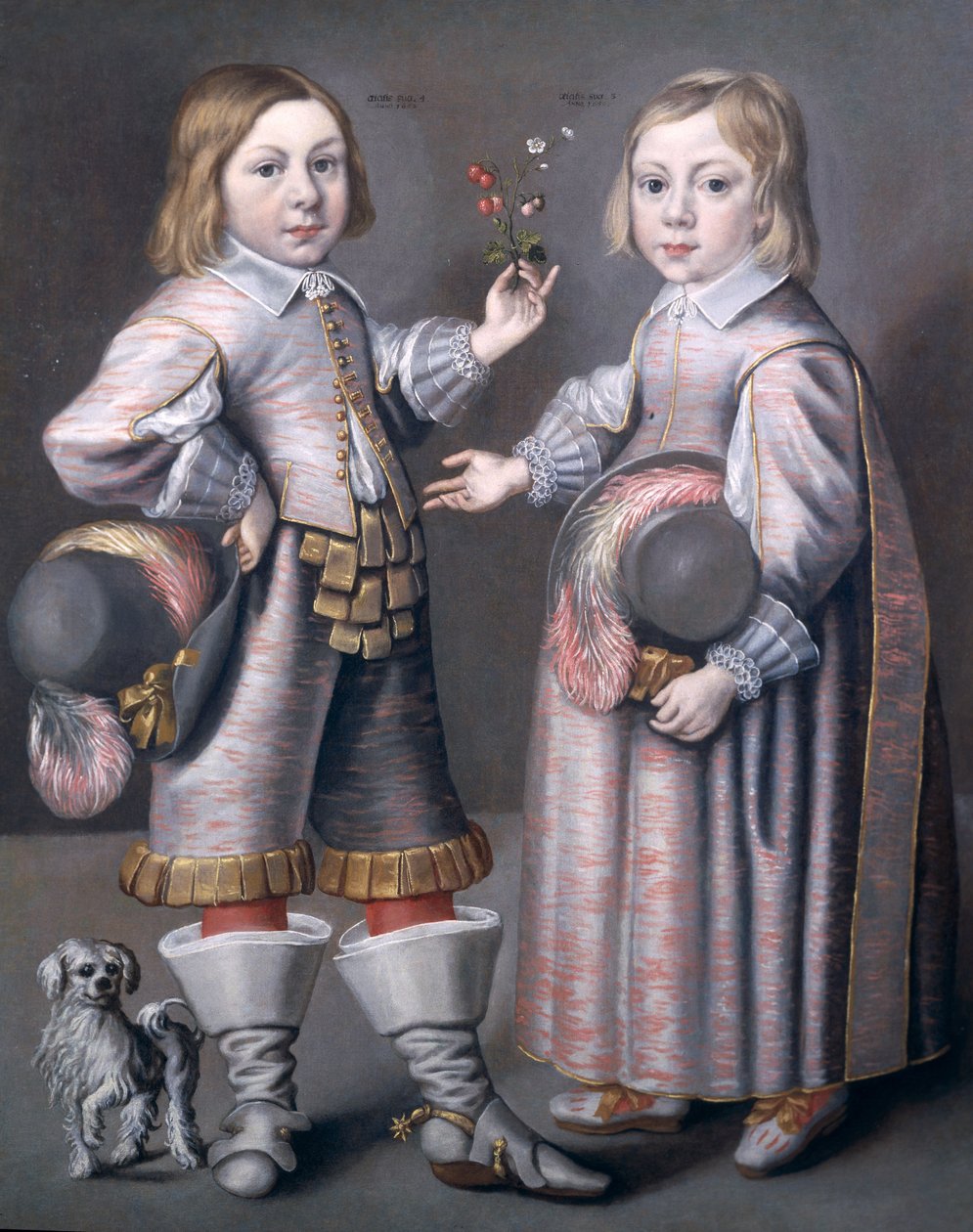 Um retrato de duas crianças de Hendrick Munnichoven