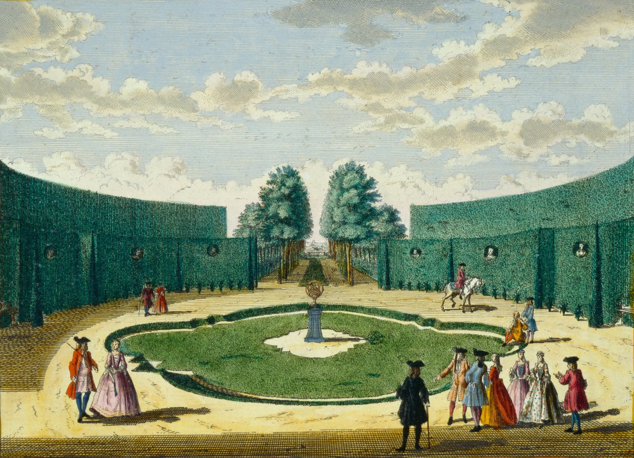Design para um jardim, c.1700 de Hendrick de and Brouerius Van Nidek, Mattheus Leth
