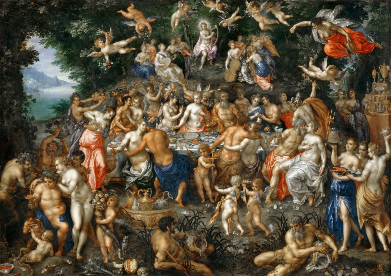 As núpcias de Thetis e Peleus de Hendrick de Clerck