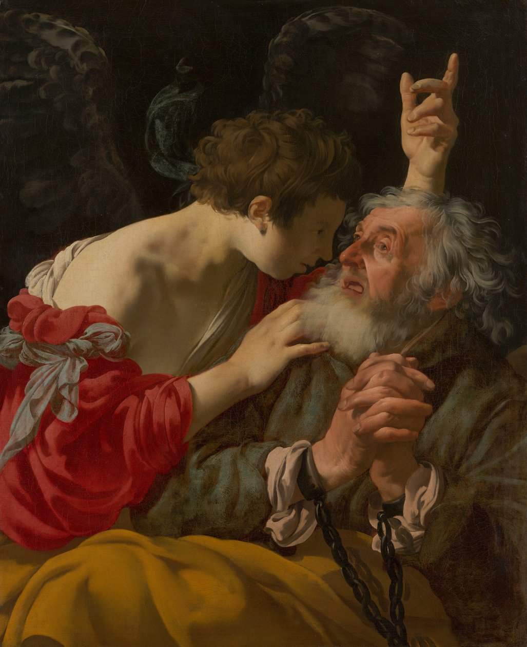 A libertação de São Pedro, 1624 de Hendrick ter Brugghen