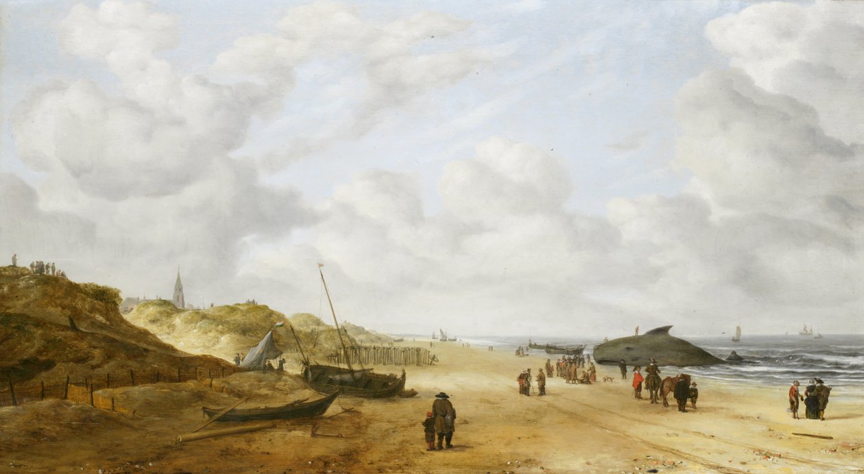 Vista, de, Scheveningen, areias de Hendrick van Anthonissen