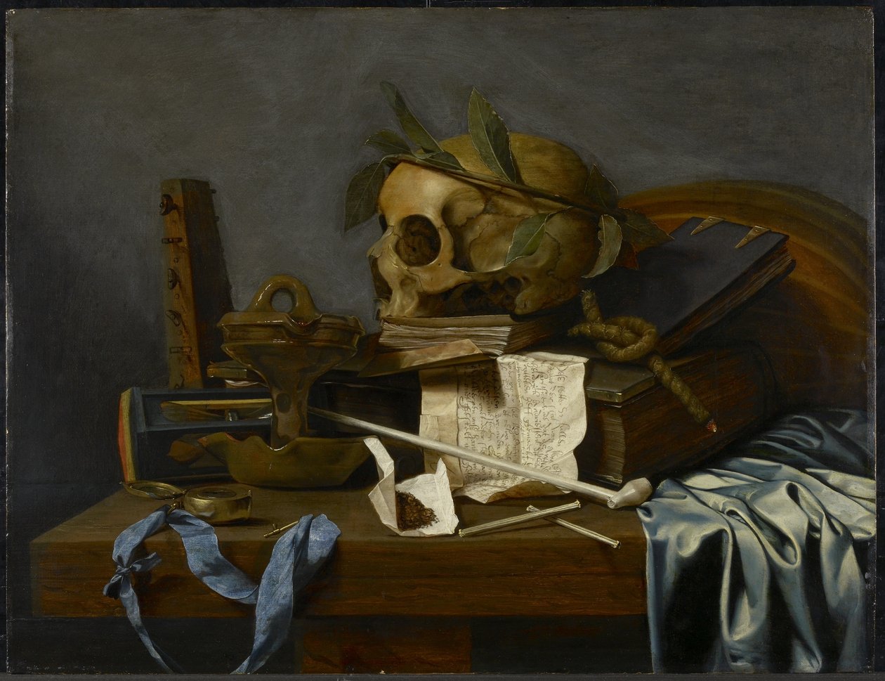 Ainda vida (Vanitas), c.1637 de Hendrick Andriessen