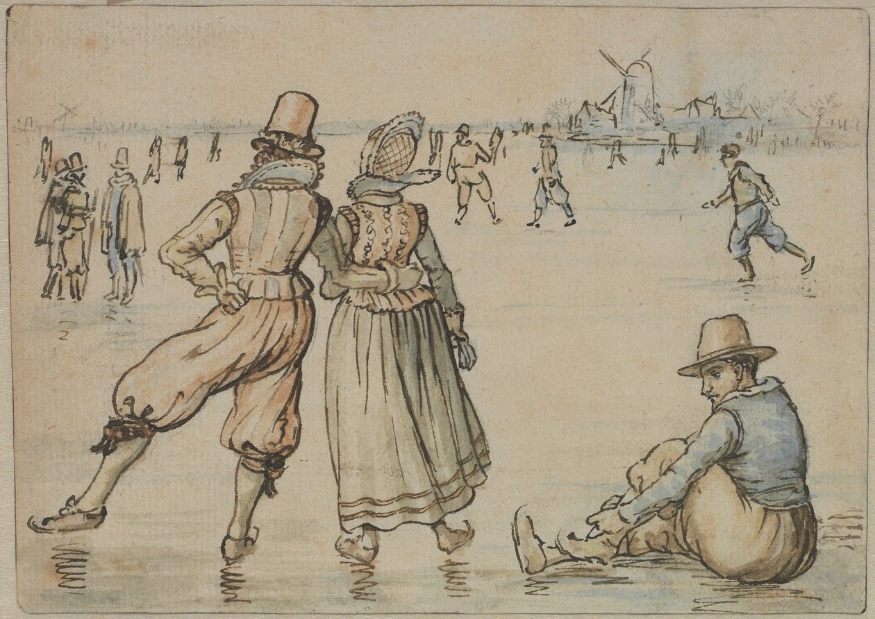 Patinadores de Hendrick Avercamp