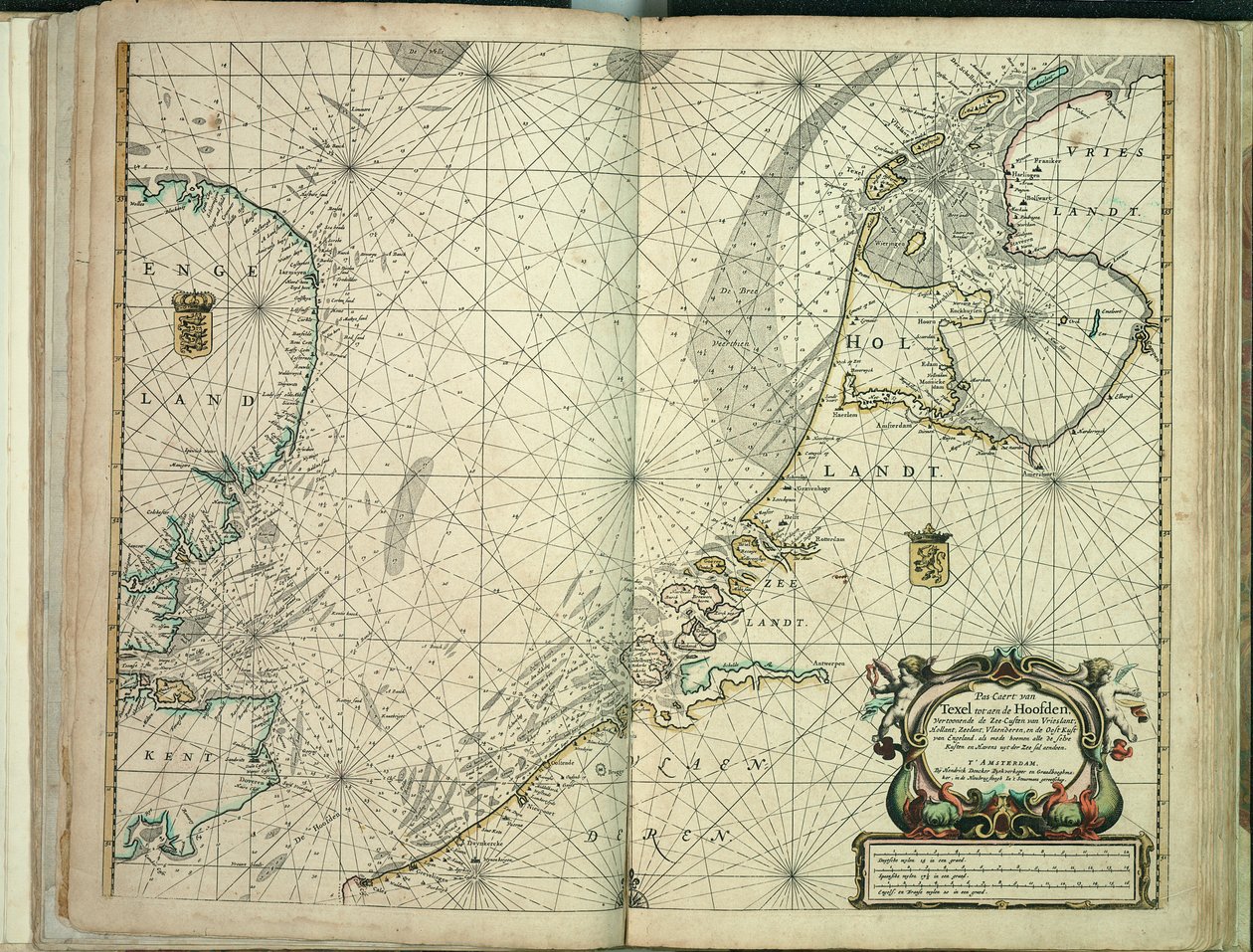 Passagem de Texel para Hoofden de Hendrick Doncker