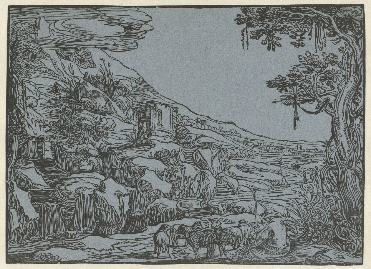 Paisagem Arcadiana de Hendrick Goltzius (rejected attribution)
