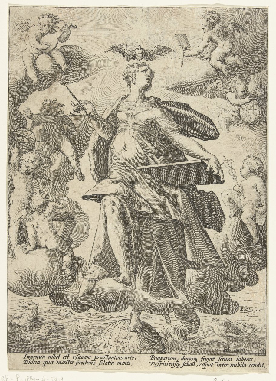 Alegoria da arte de Hendrick Goltzius (workshop of)