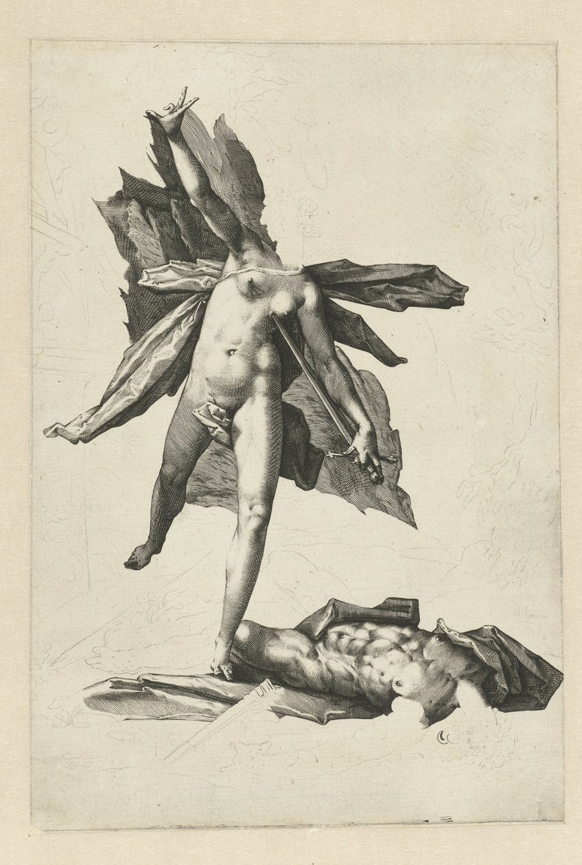 Píramo e Tisbe de Hendrick Goltzius (workshop of)