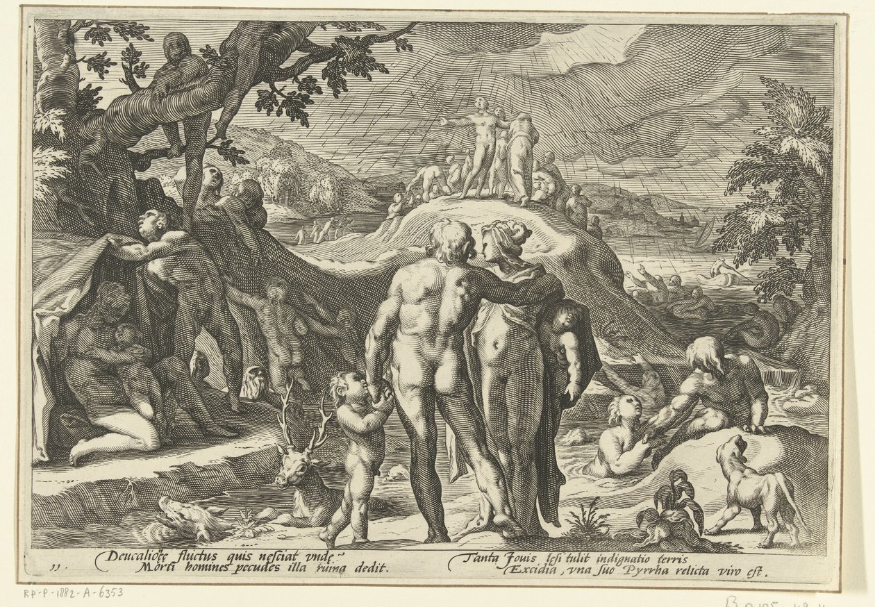 Dilúvio de Deucalion
Metamorfoses de Ovid (título da série) de Hendrick Goltzius (workshop of)