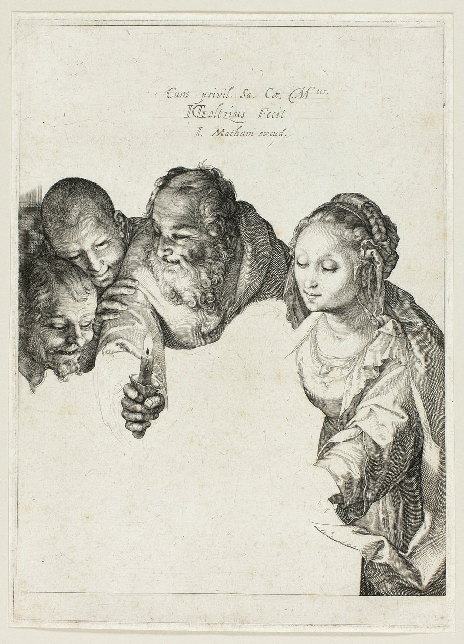 Adoração dos Pastores de Hendrick Goltzius