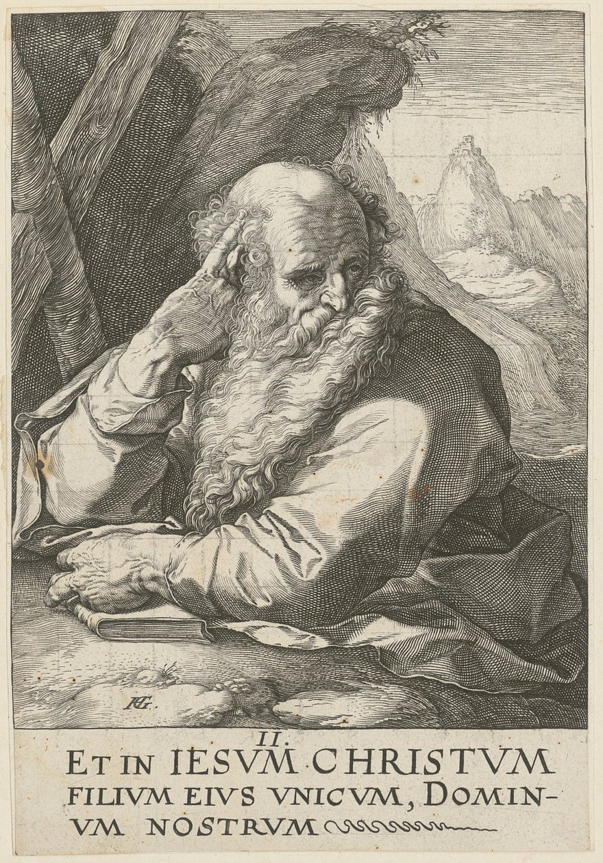 Andreas, folha 2 da série «Cristo, os doze apóstolos e Paulo» de Hendrick Goltzius