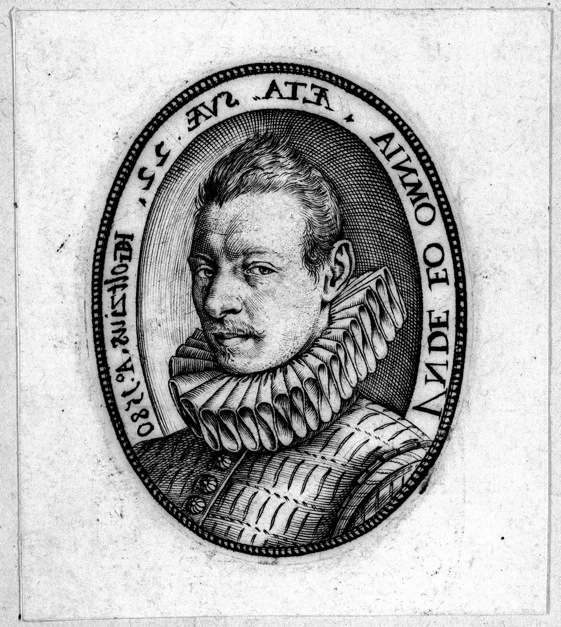 Busto-retrato de um homem de Hendrick Goltzius