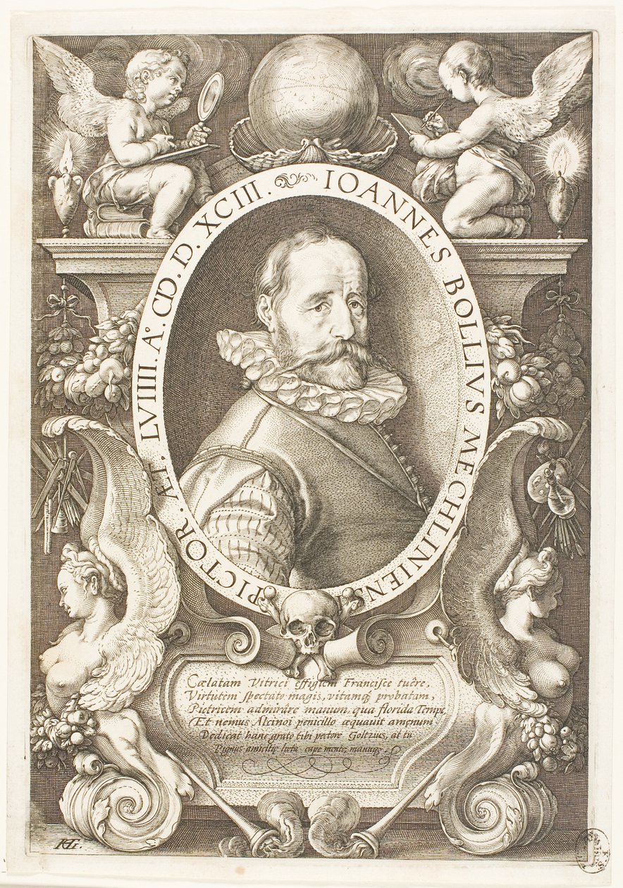 Bol, Hans (1534-1593) pintor de Malines, de 1591 em Amsterdã de Hendrick Goltzius