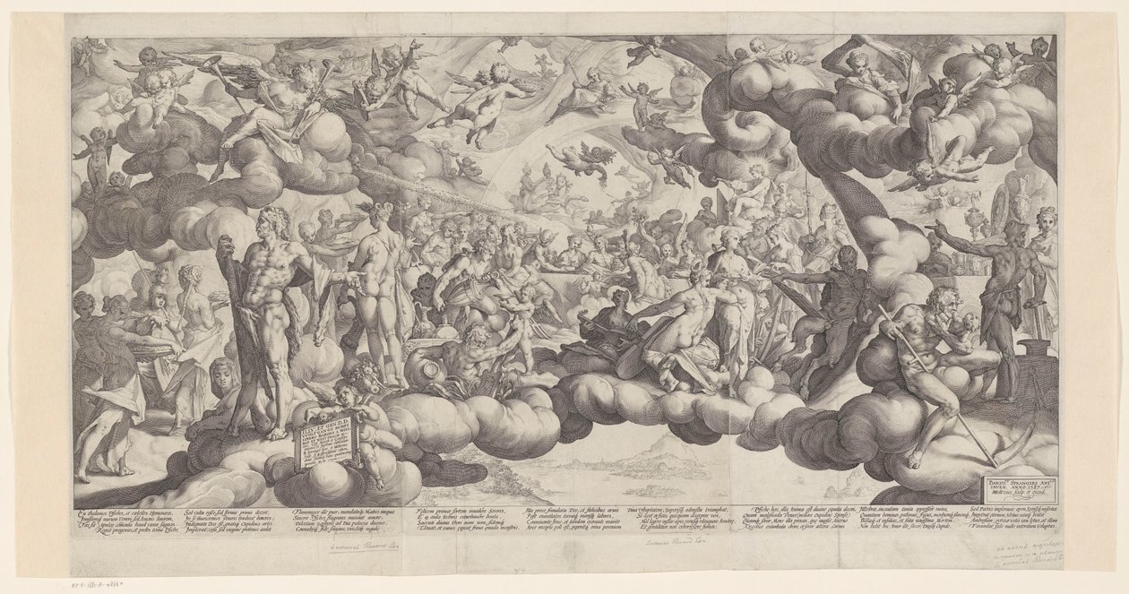 Casamento de Cupido e Psique de Hendrick Goltzius