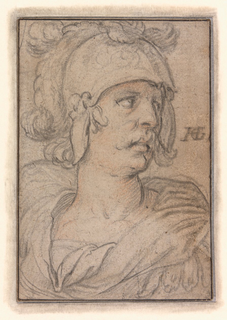 Busto de um guerreiro de Hendrick Goltzius