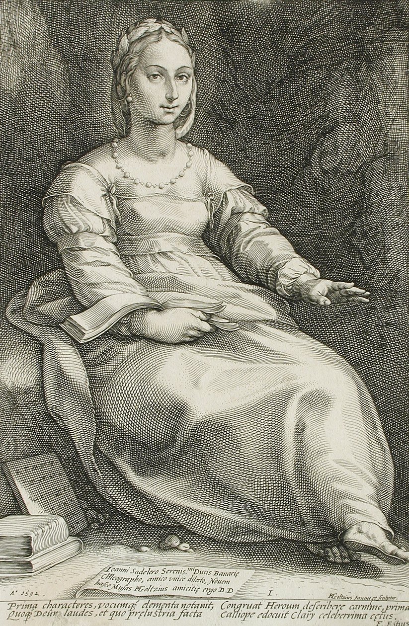 Calliope de Hendrick Goltzius