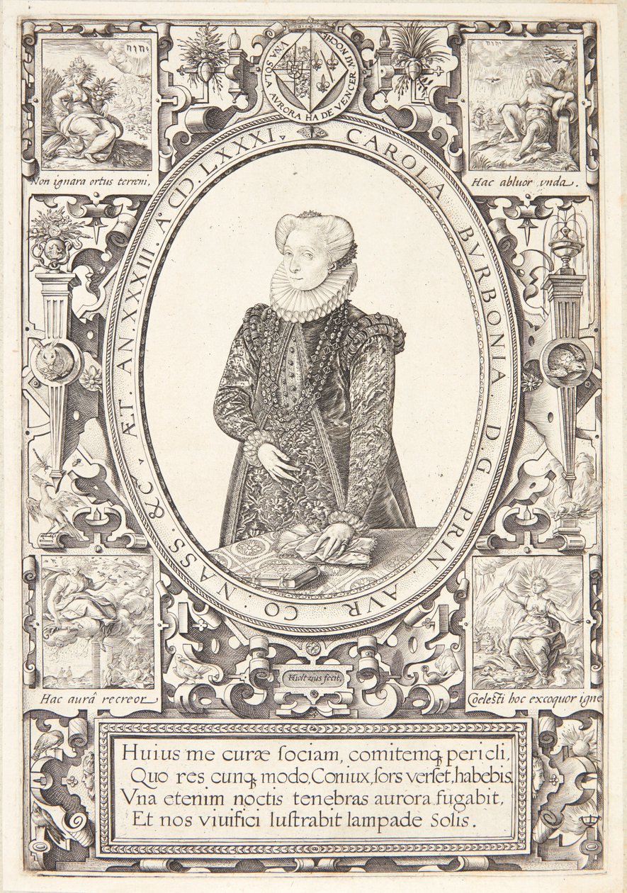 Carlota de Bourbon de Hendrick Goltzius