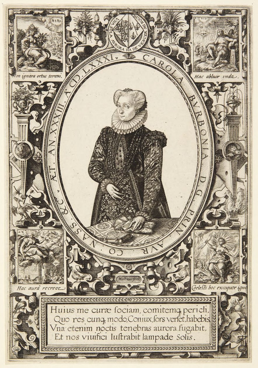 Carlota de Bourbon de Hendrick Goltzius