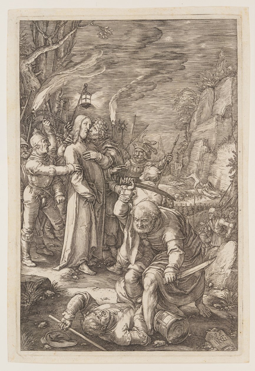 Cristo levado cativo, de A Paixão de Hendrick Goltzius