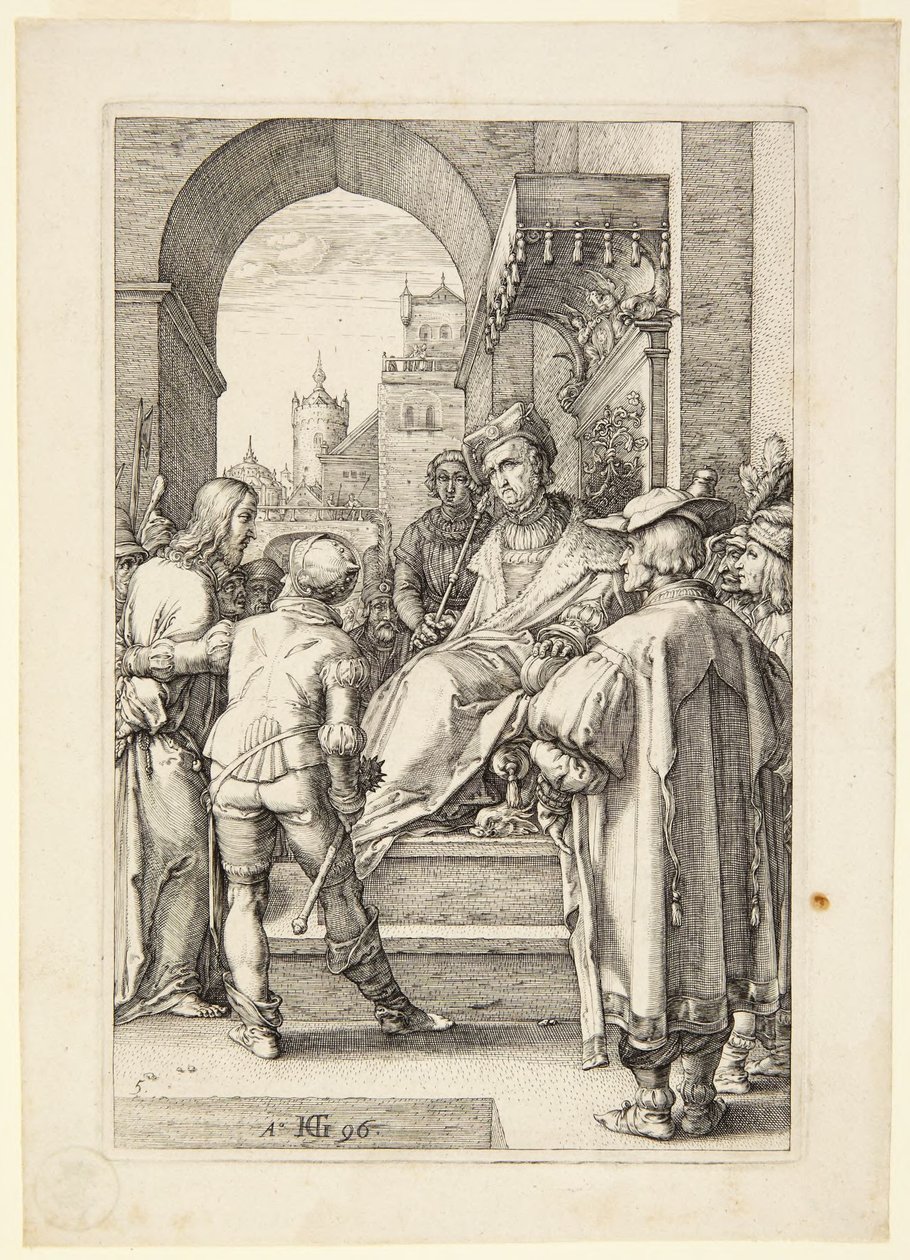 Cristo perante Pilatos de Hendrick Goltzius
