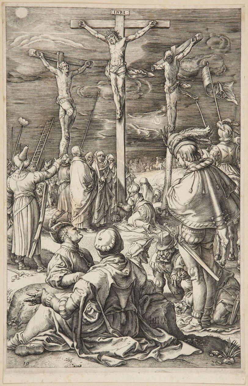 Cristo na cruz de Hendrick Goltzius