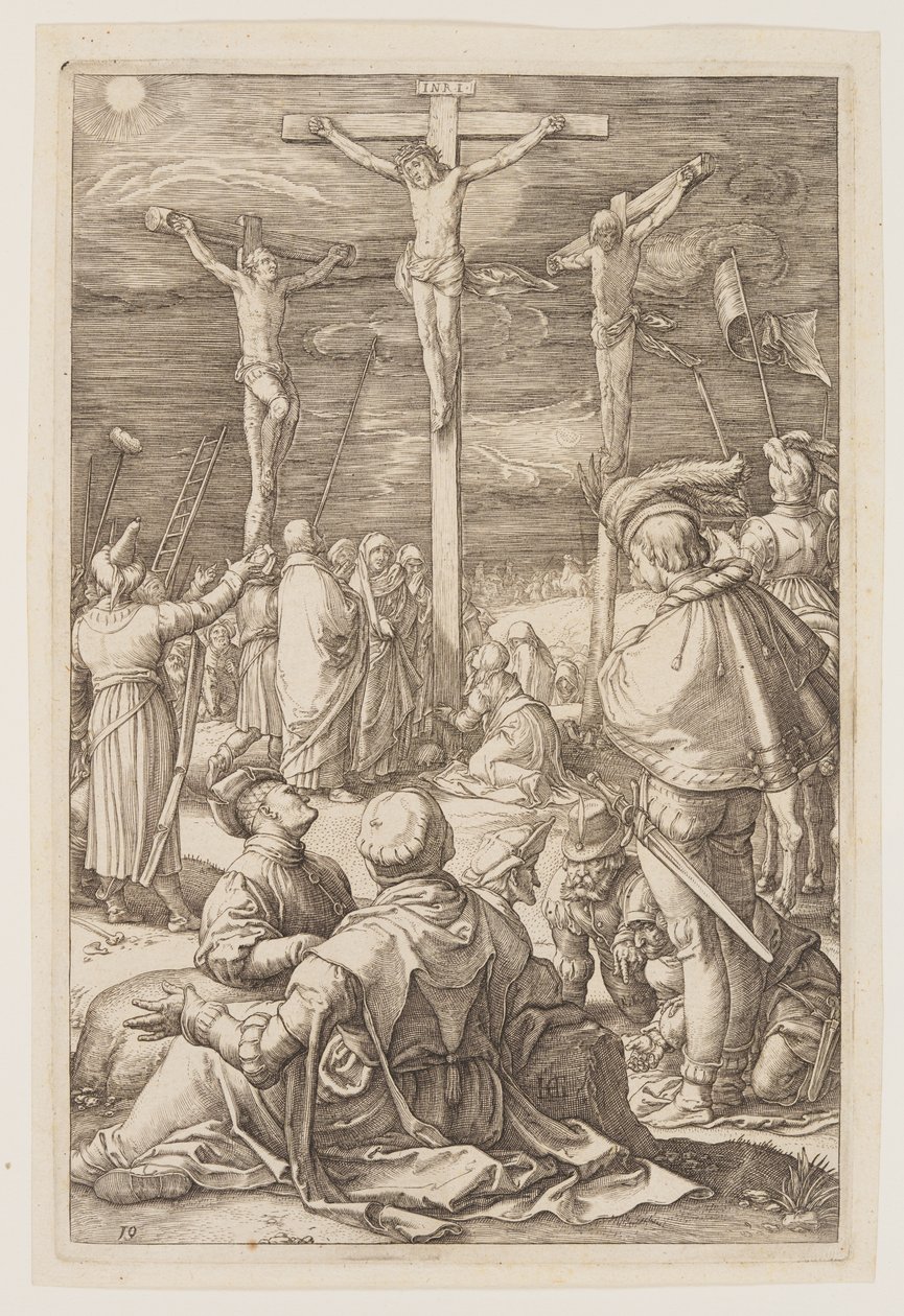 Cristo na Cruz, de A Paixão de Hendrick Goltzius