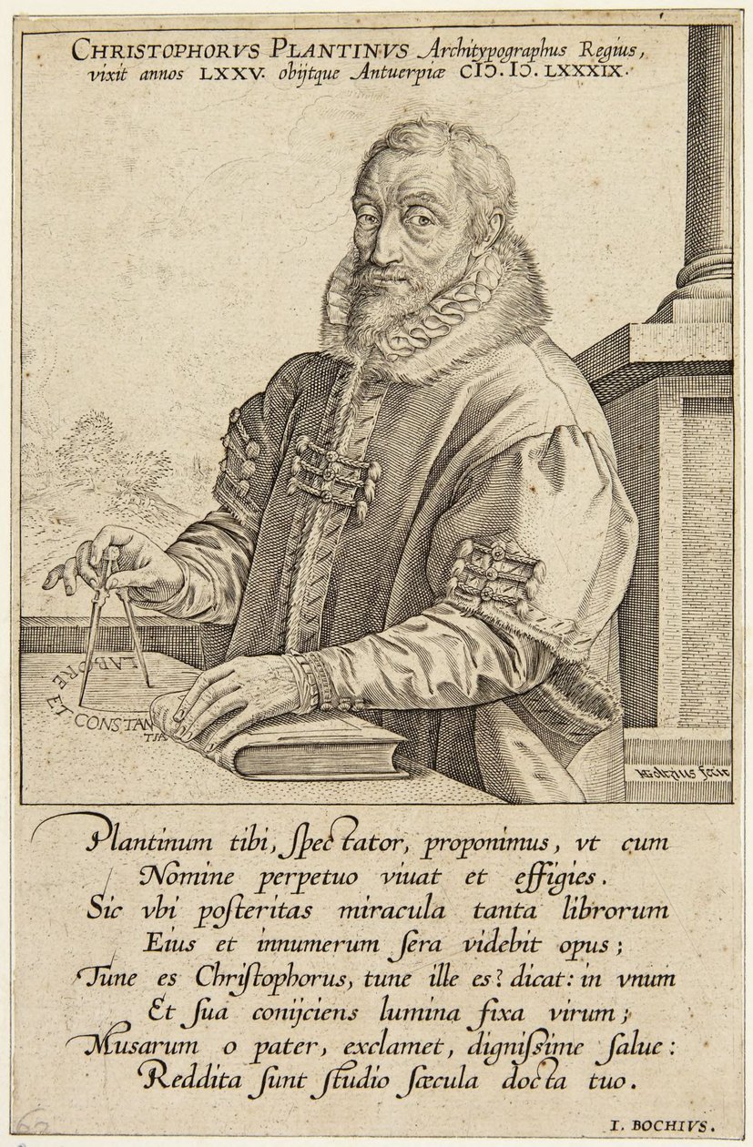 Christopher Plantin de Hendrick Goltzius
